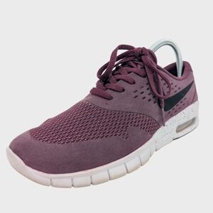 Nike Air Max Shoes Women Size 7 Thea Burgundy Mesh Suede